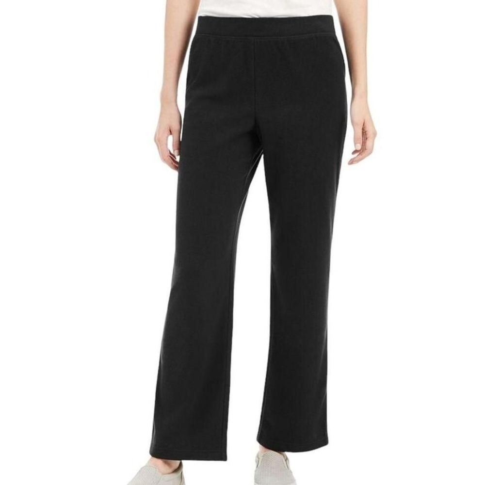 NWT Karen Scott navy blue fleece pants size XL